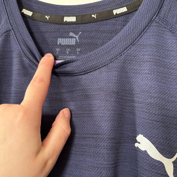 🎉4/30$🎉 Puma Men's Blue T-Shirt💙 - Picture 2 of 3